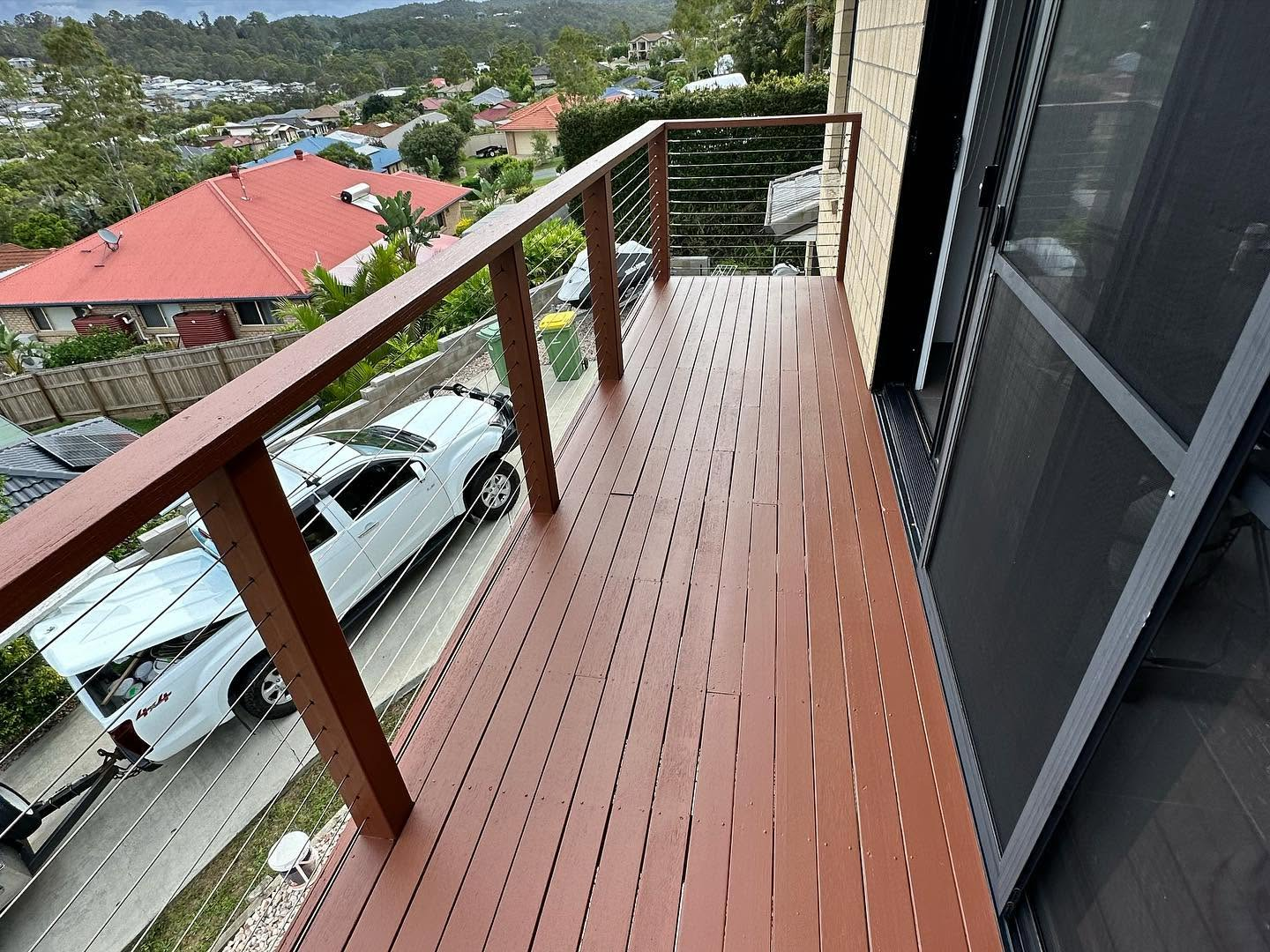 Timber deck after ADV+ Painting stain and finish